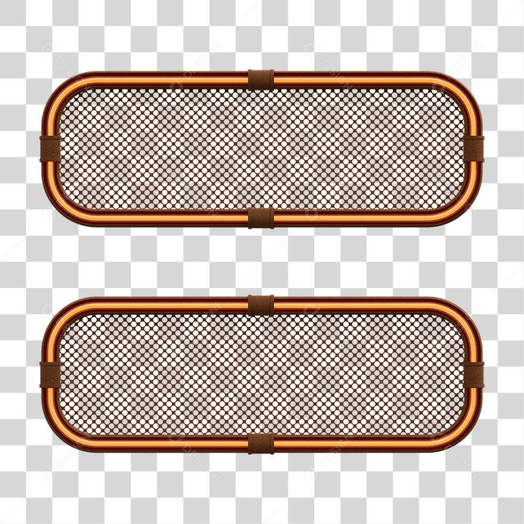 Elemento 3D Placa Suporte Neon PNG Transparente