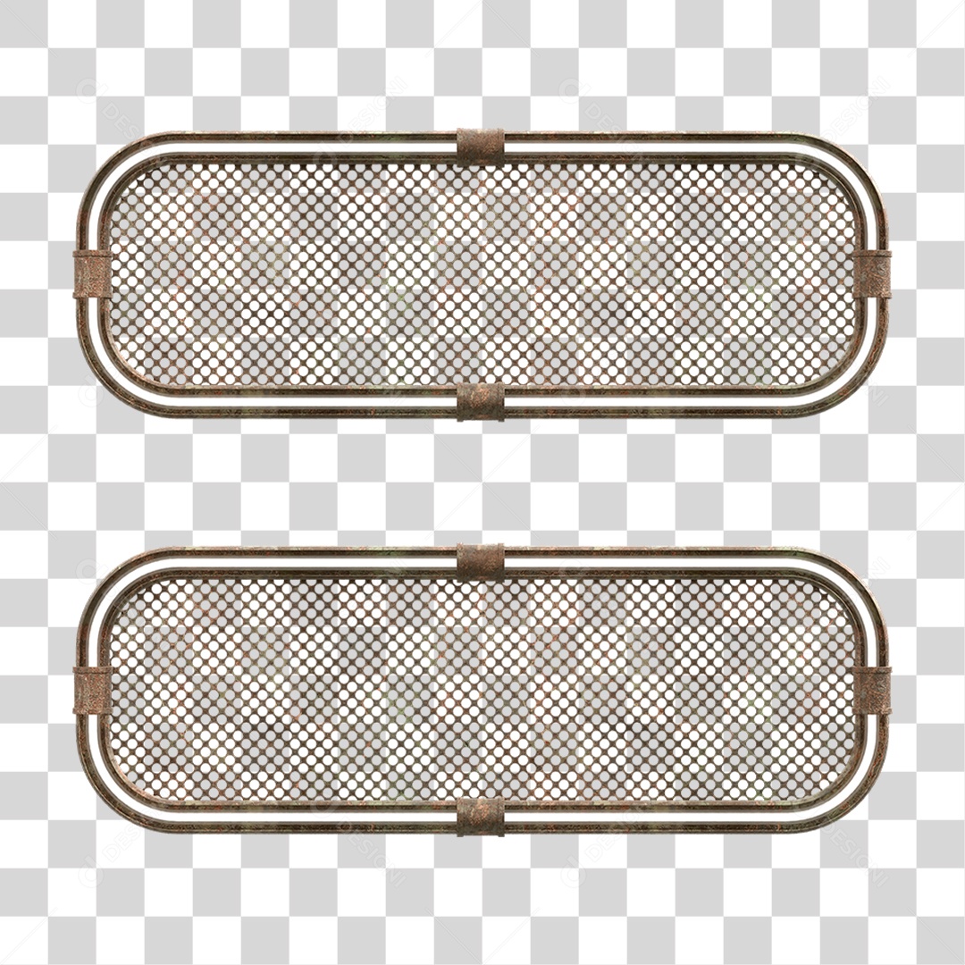 Elemento 3D Placa Suporte Neon PNG Transparente