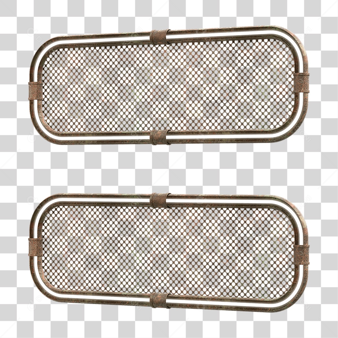 Elemento 3D Placa Suporte Neon PNG Transparente