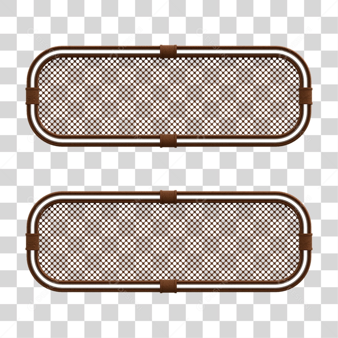 Elemento 3D Placa Suporte Neon PNG Transparente