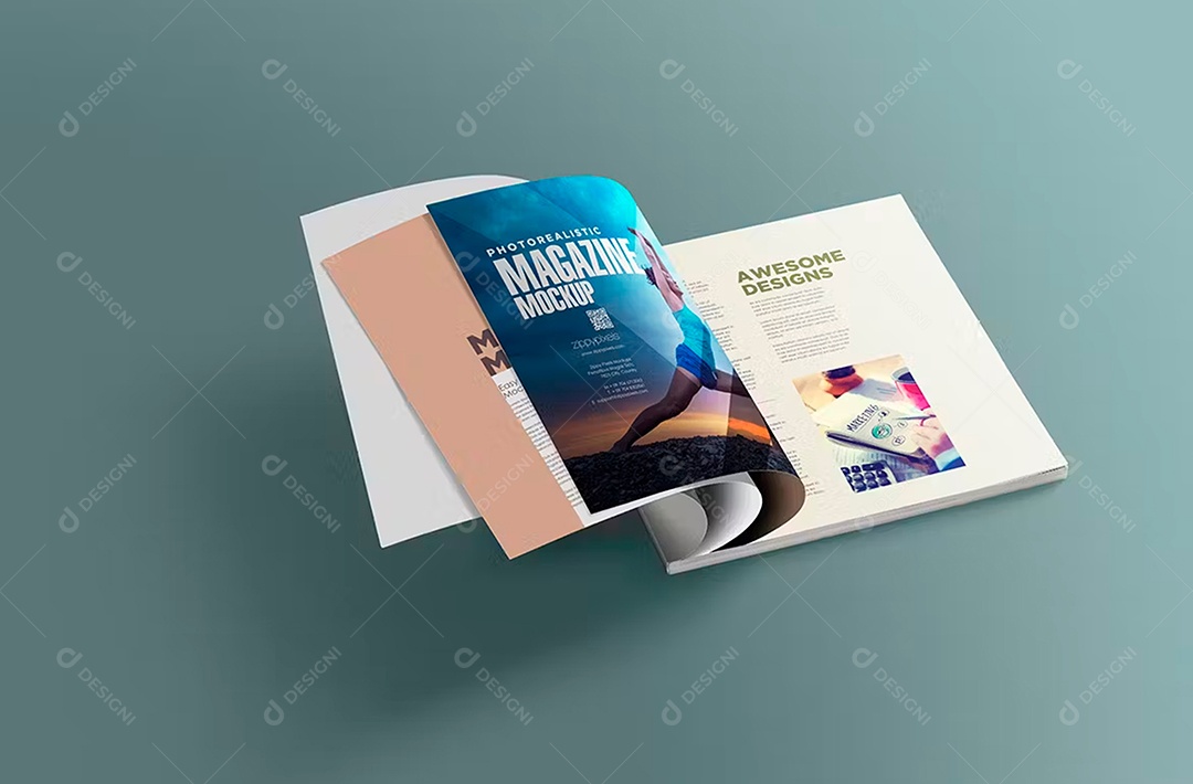 Mockup Revista PSD Editável