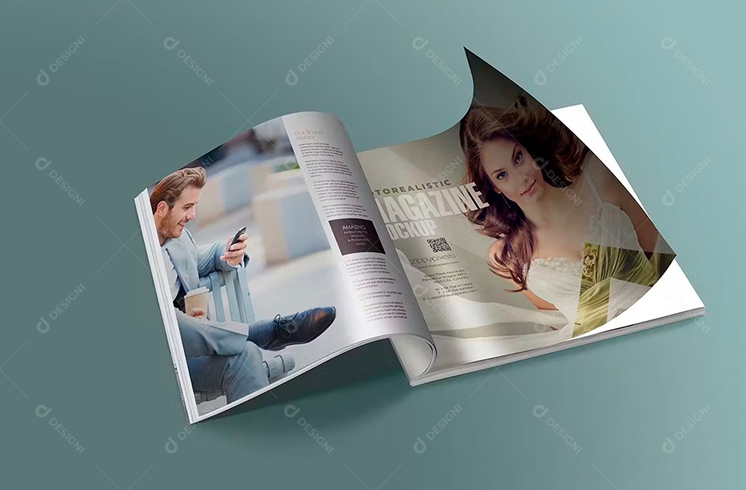 Mockup Revista PSD Editável