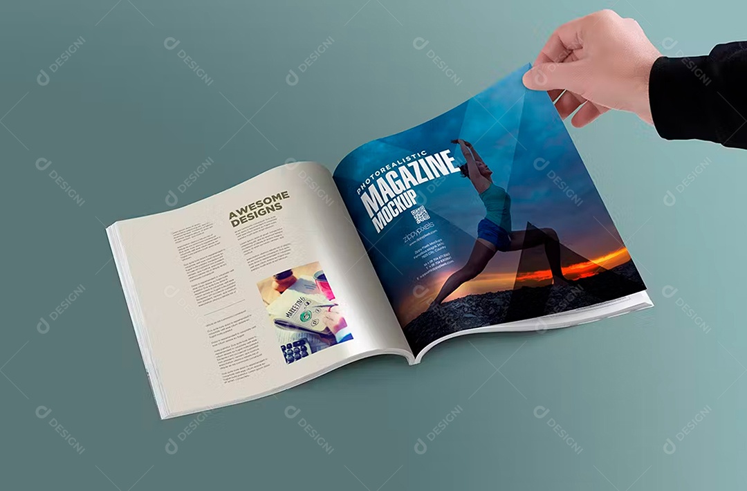 Mockup Revista PSD Editável