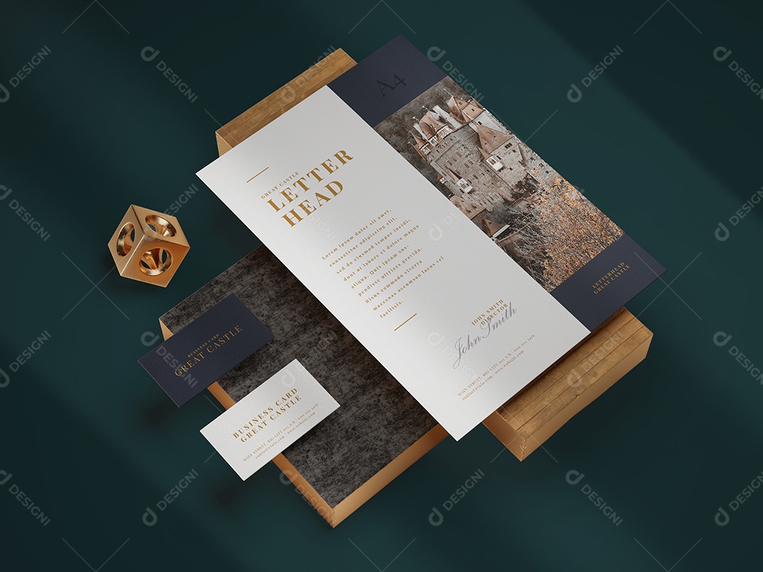 Cartão de Visita Mockup PSD Editável