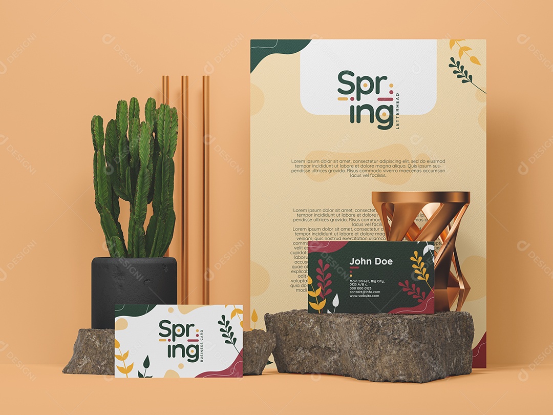 Cartão de Visita Mockup PSD Editável