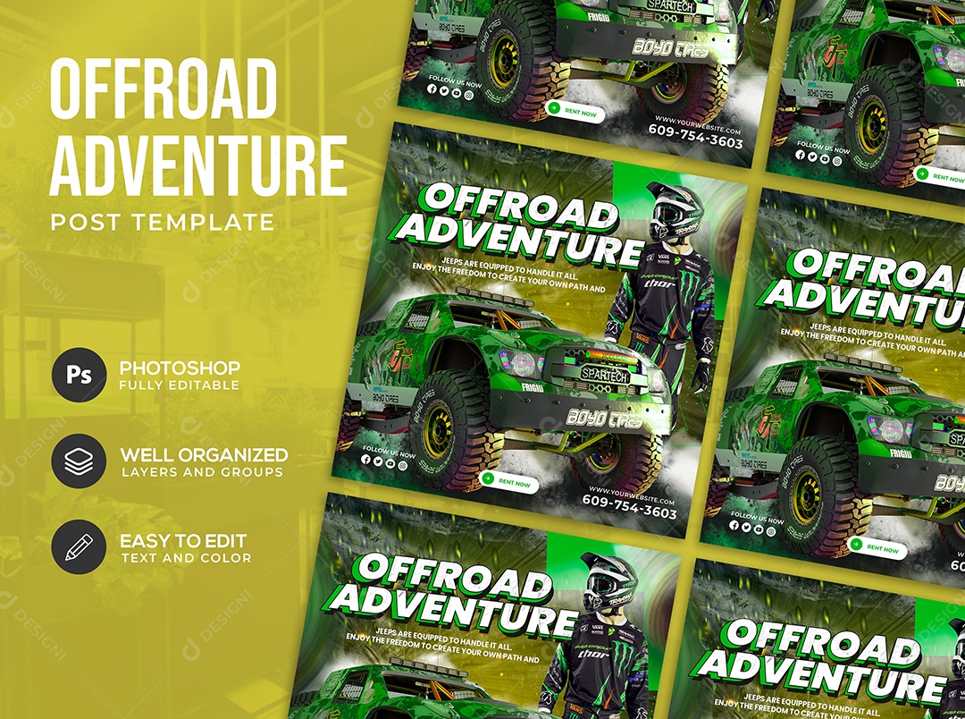 Aventura Off Roadde Social Media PSD Editável