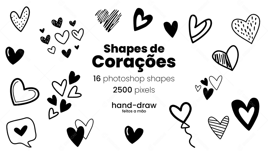 Corações Shapes e Formas CSH