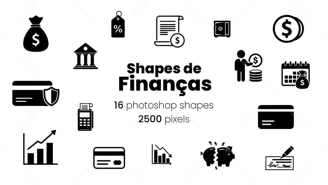 Finanças Shapes e Ícones CSH