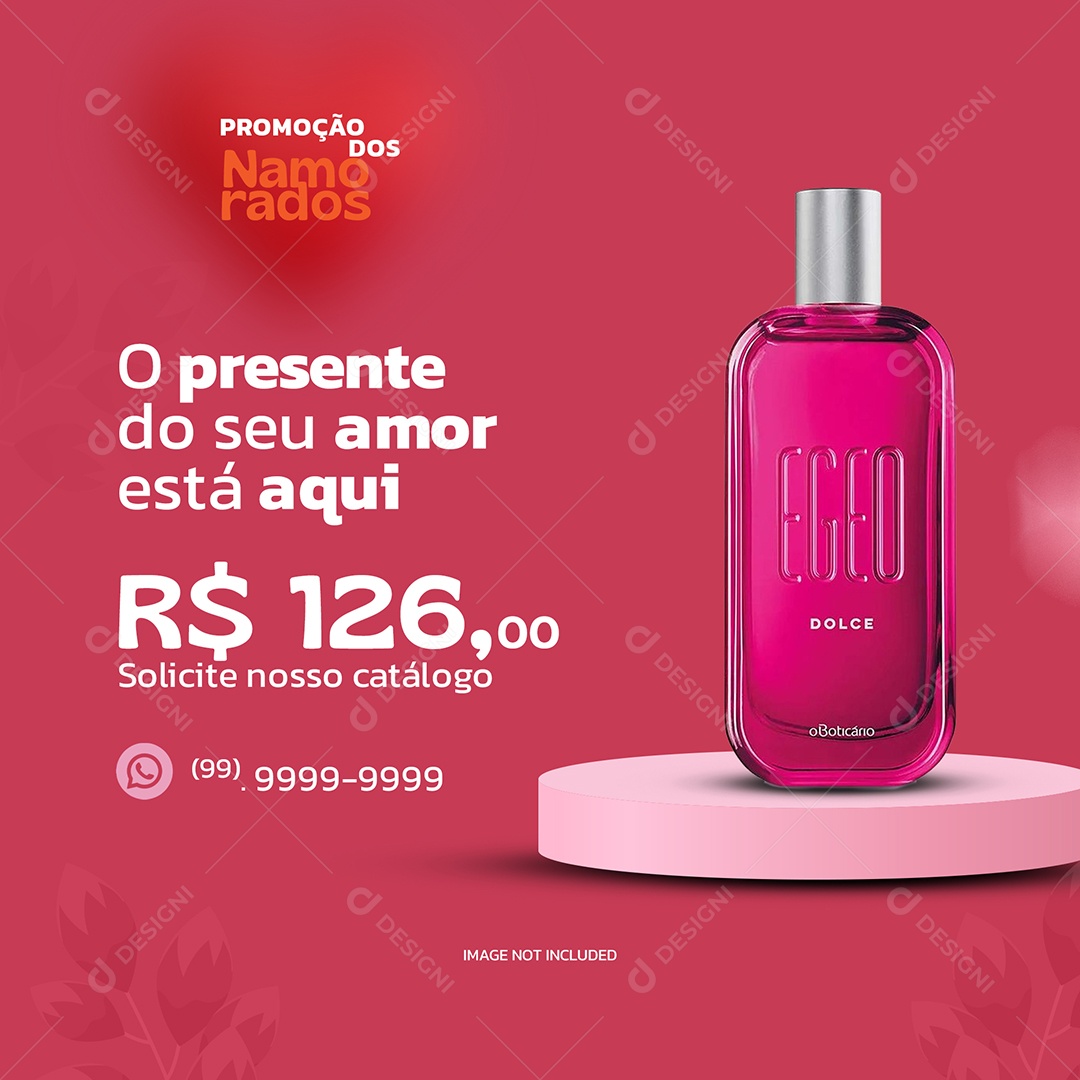Promoção dos Namorados Especial Social Media PSD Editável