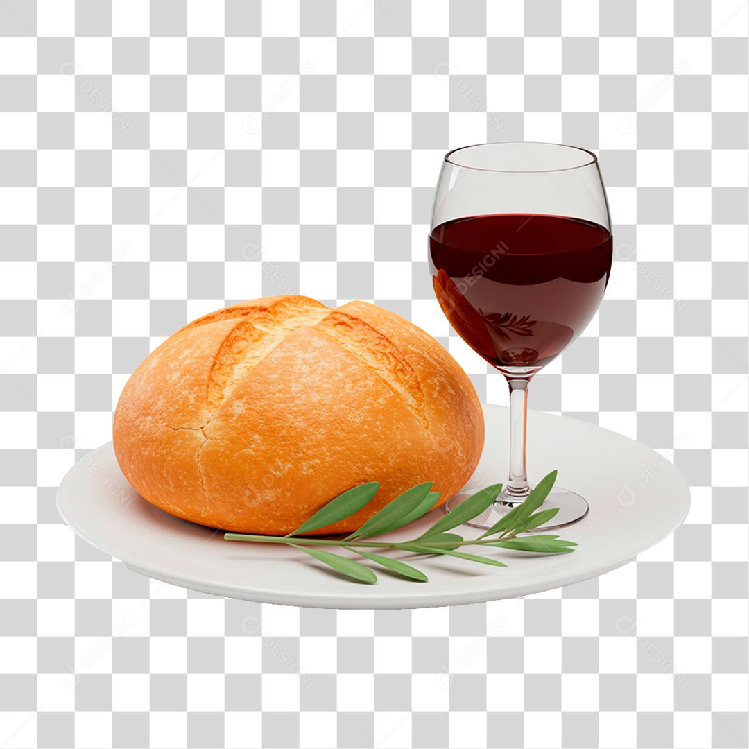 Pães Vinho PNG Transparente