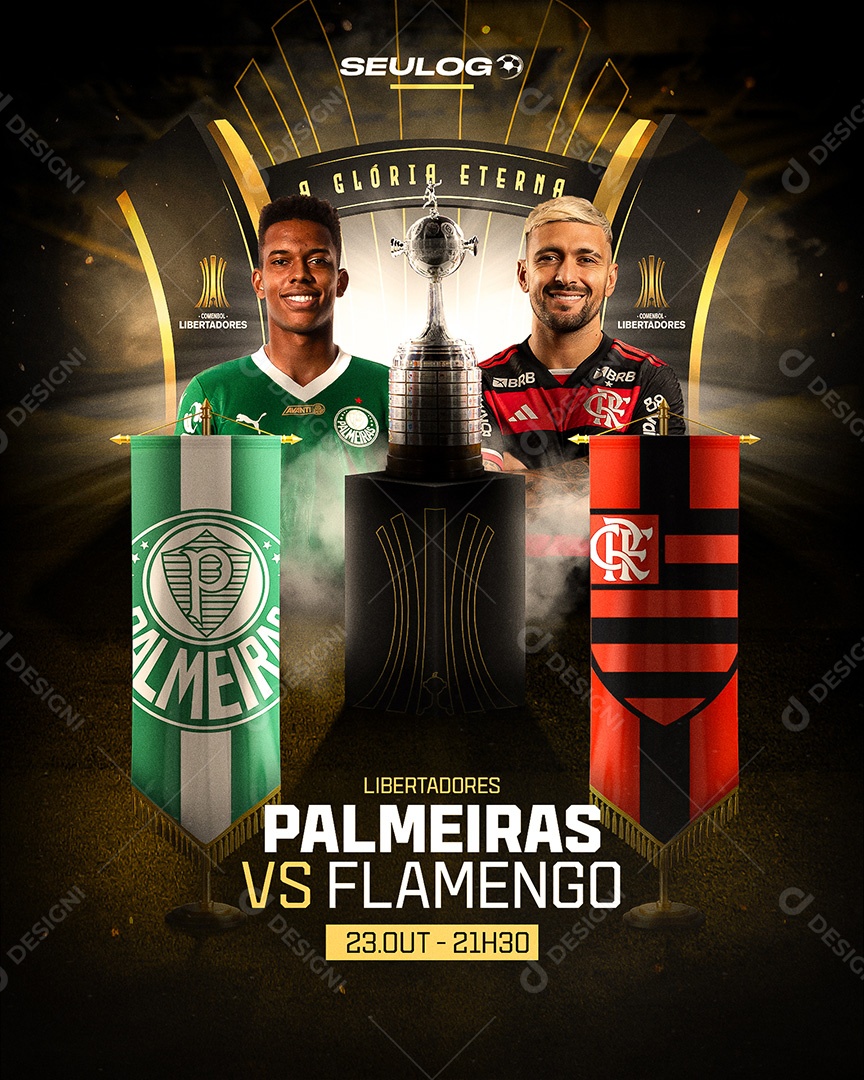 Feed Flyer Jogo De Futebol Social Mídia PSD Editável