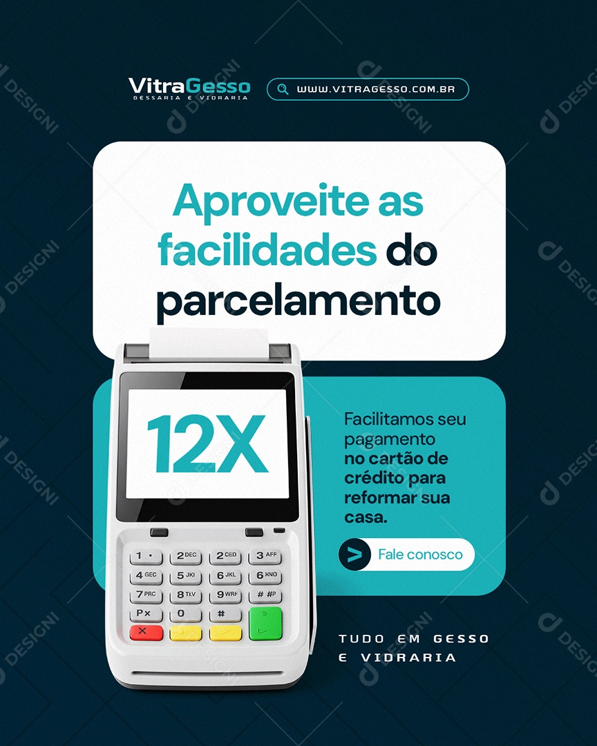 Gessaria Aproveite as Facilidades do Parcelamento Social Media PSD Editável