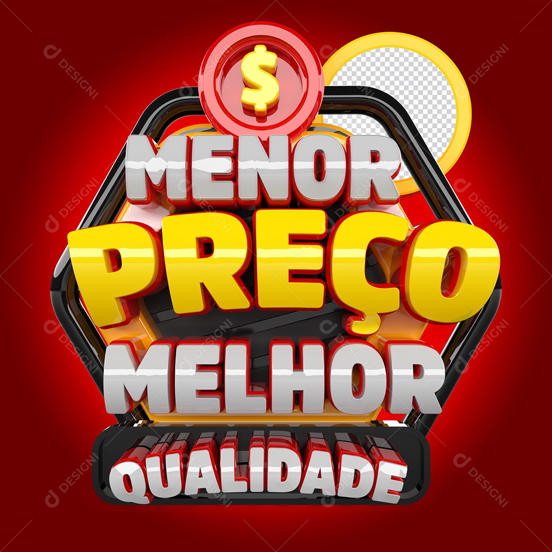 Selo 3D Menor Preço Melhor Qualidade para Composição PSD