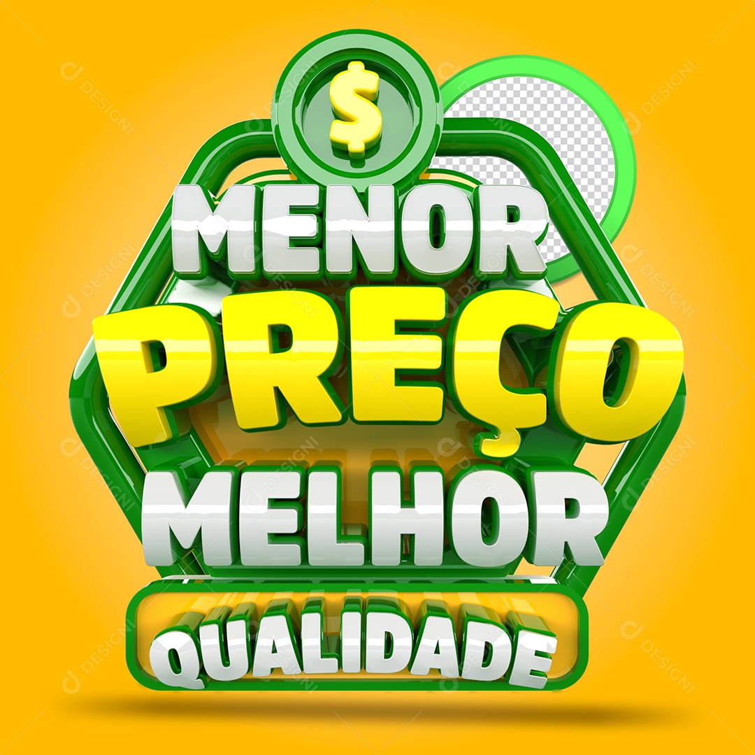 Selo 3D Menor Preço Melhor Qualidade para Composição PSD