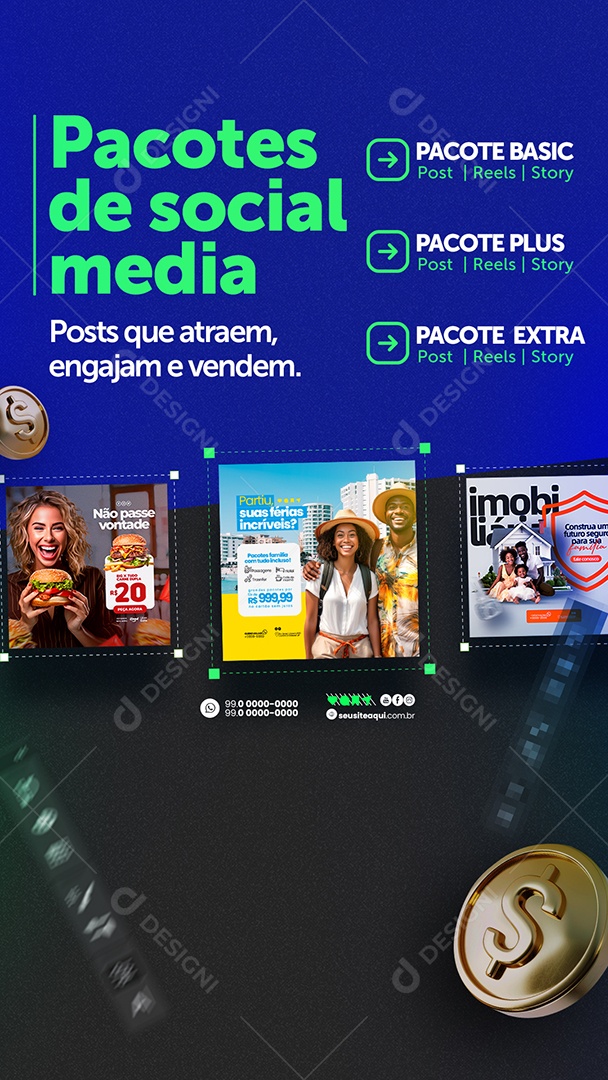 Story Designer Gráfico Social Media PSD Editável