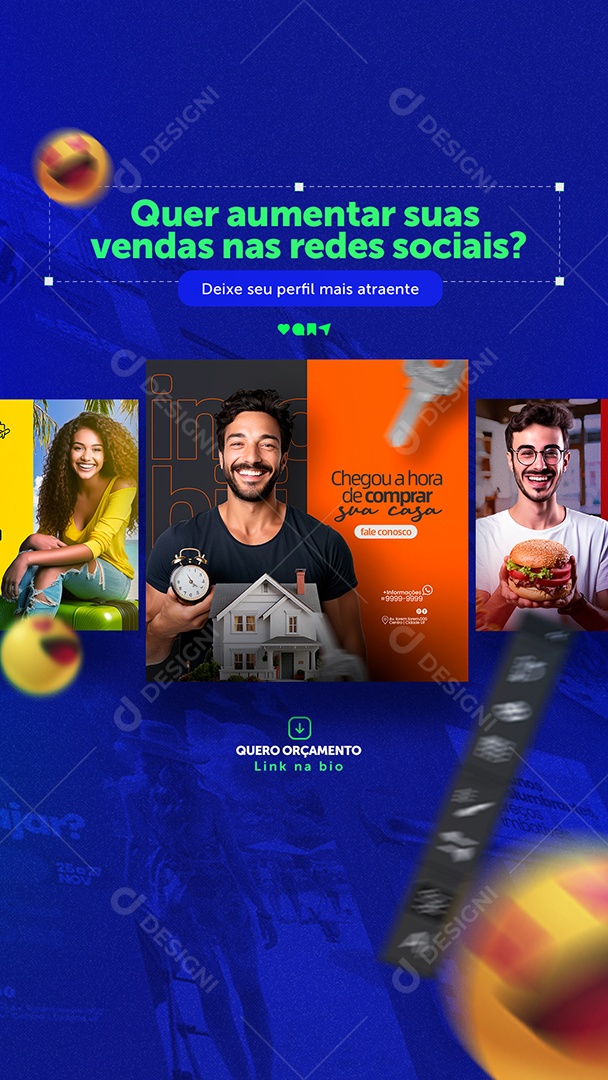 Story Designer Gráfico Social Media PSD Editável