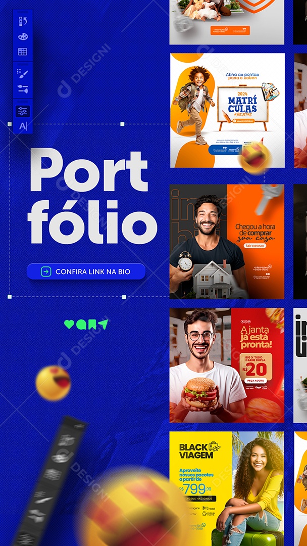 Story Designer Gráfico Social Media PSD Editável