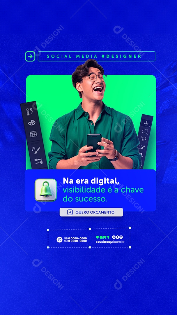 Story Designer Gráfico Social Media PSD Editável