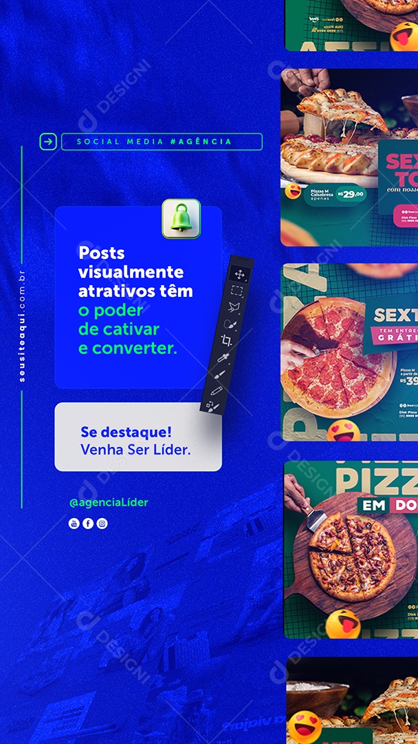 Story Designer Gráfico Social Media PSD Editável