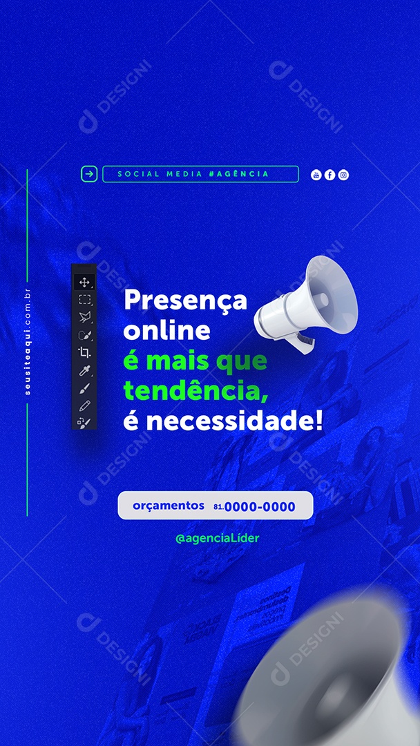 Story Designer Gráfico Social Media PSD Editável