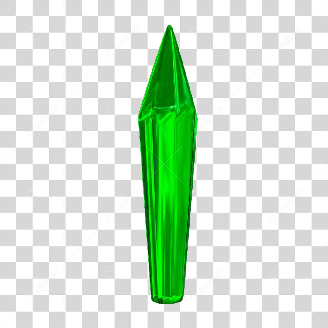 Cristal Verde PNG Transparente
