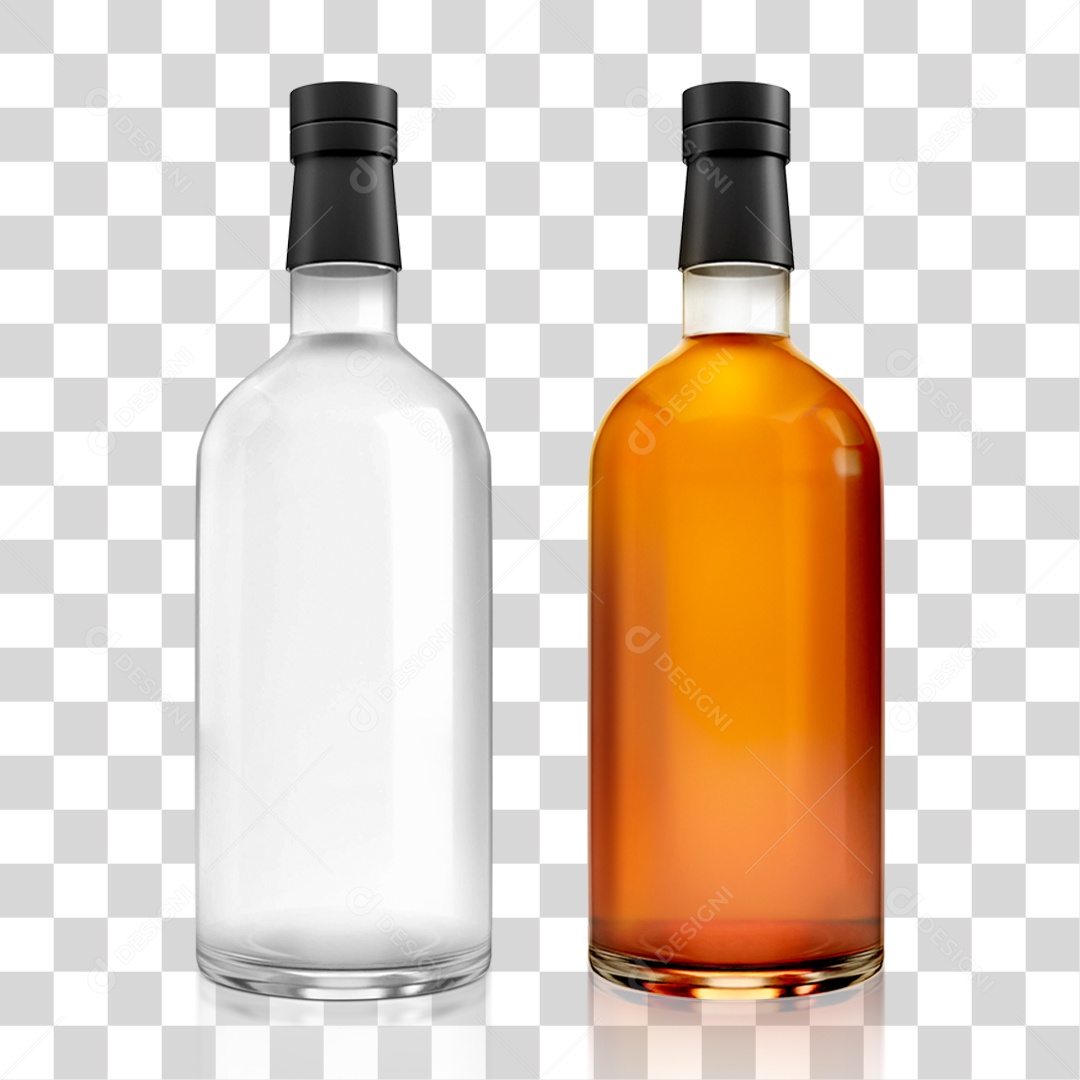 Garrafas de Whisky PNG Transparente