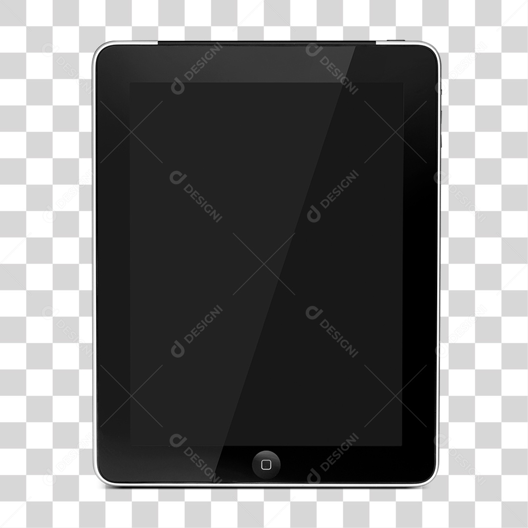 Tablet Preto PNG Transparente