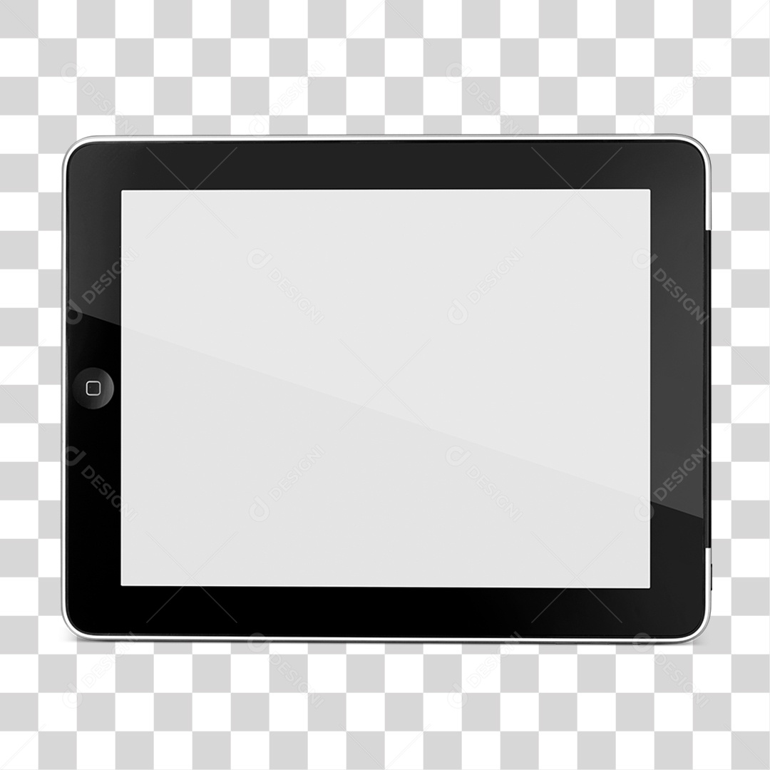 Tablet Preto PNG Transparente