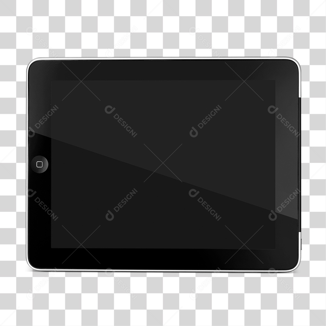 Tablet Preto PNG Transparente
