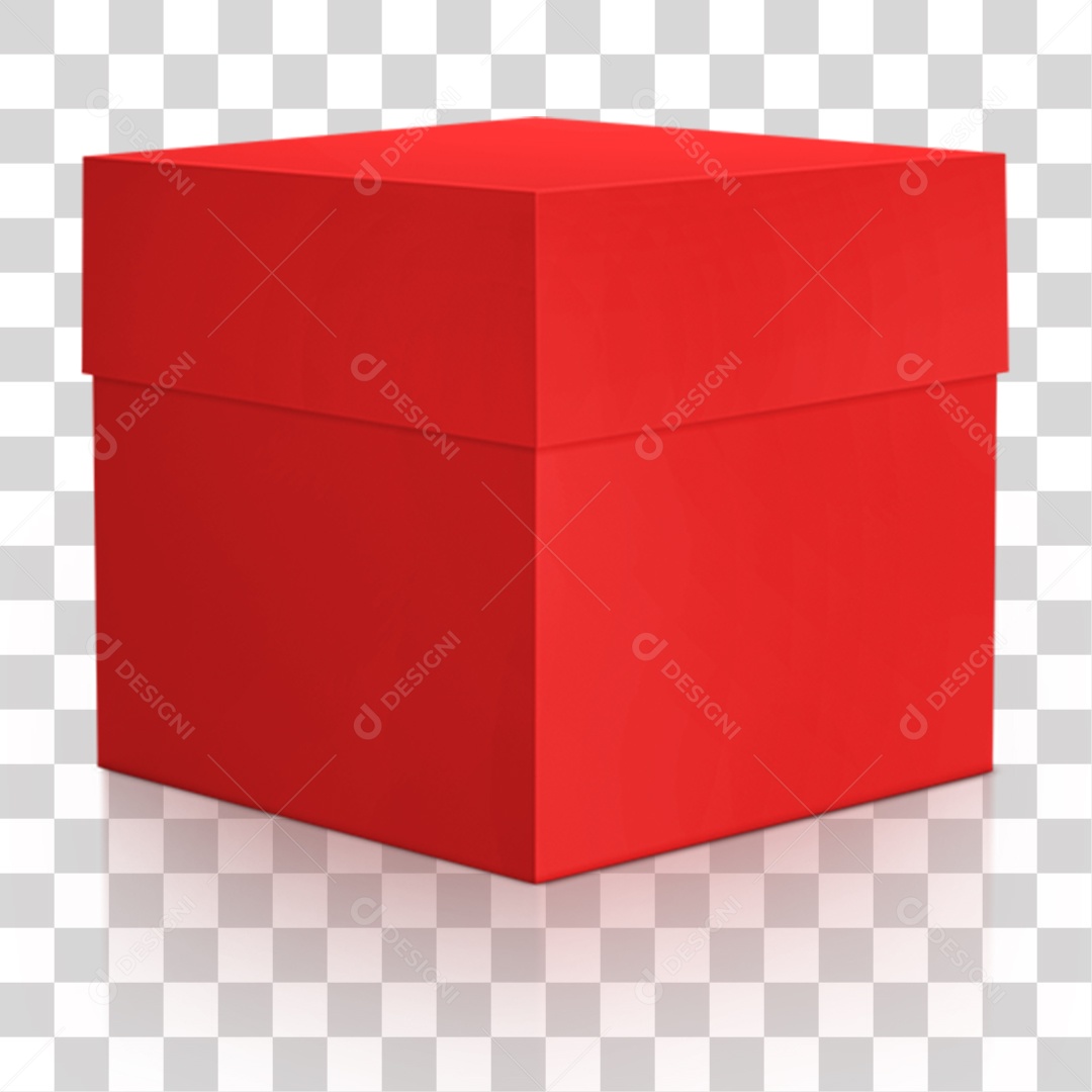Caixa Vermelha PNG Transparente