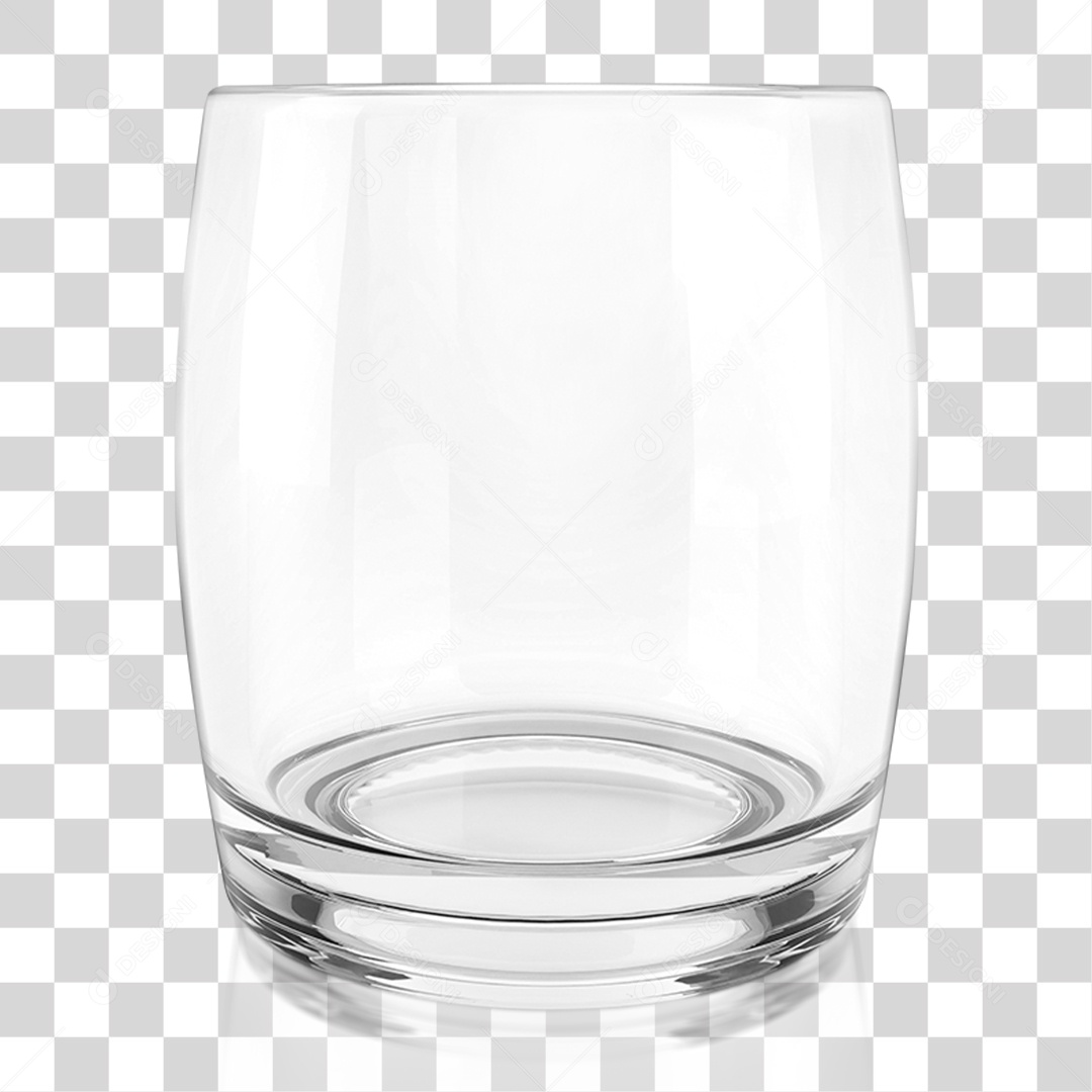 Copo de Vidro PNG Transparente