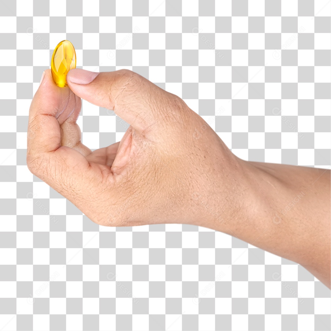 Mão Segurando Capsula PNG Transparente