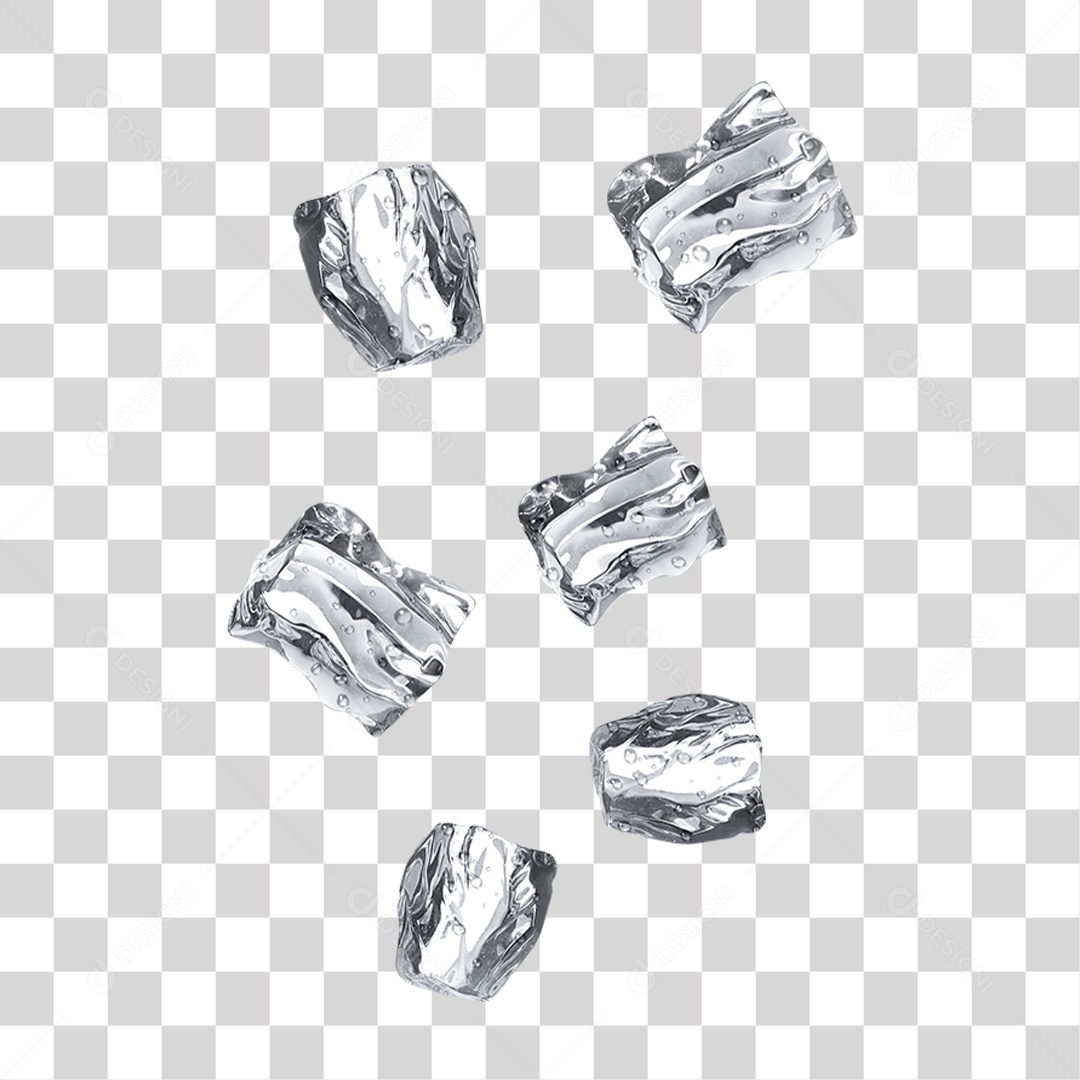 Cubos de Gelo PNG Transparente