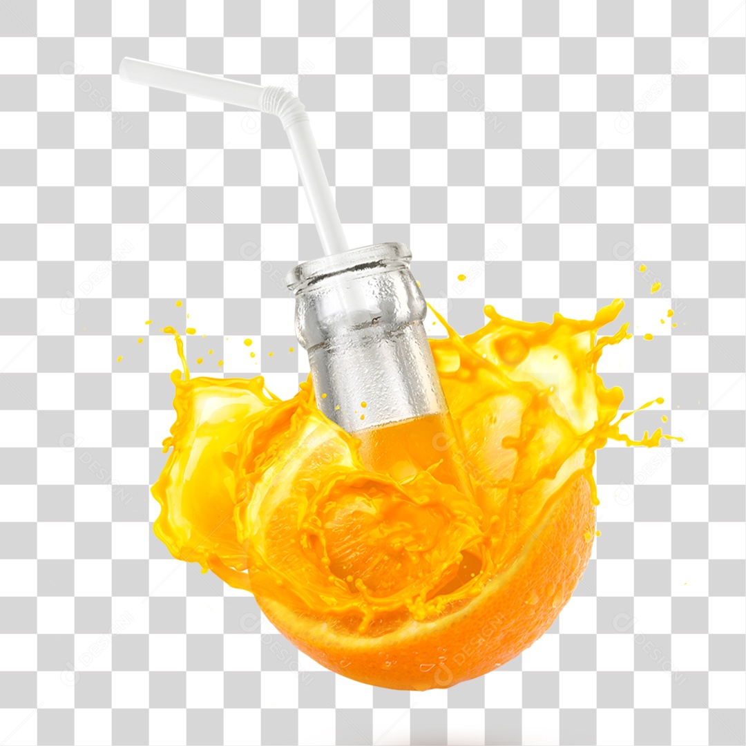 Suco de Laranja PNG Transparente