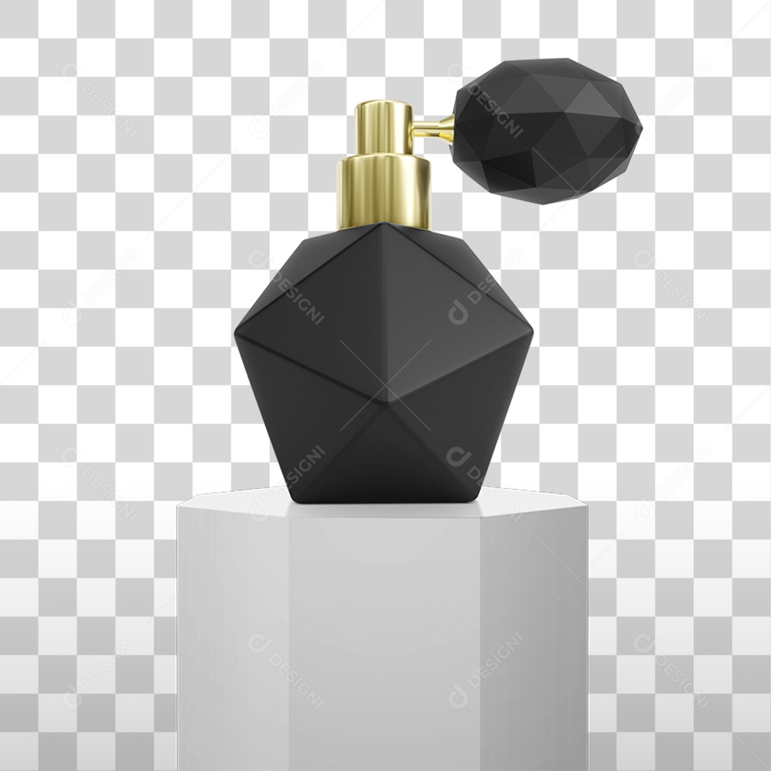 Vidro de Perfume PNG Transparente