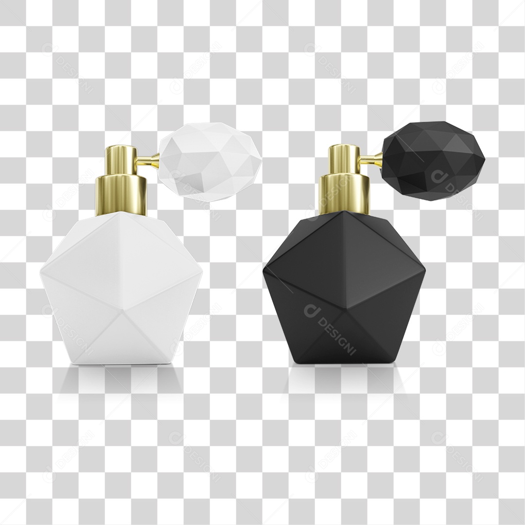 Vidros de Perfumes PNG Transparente