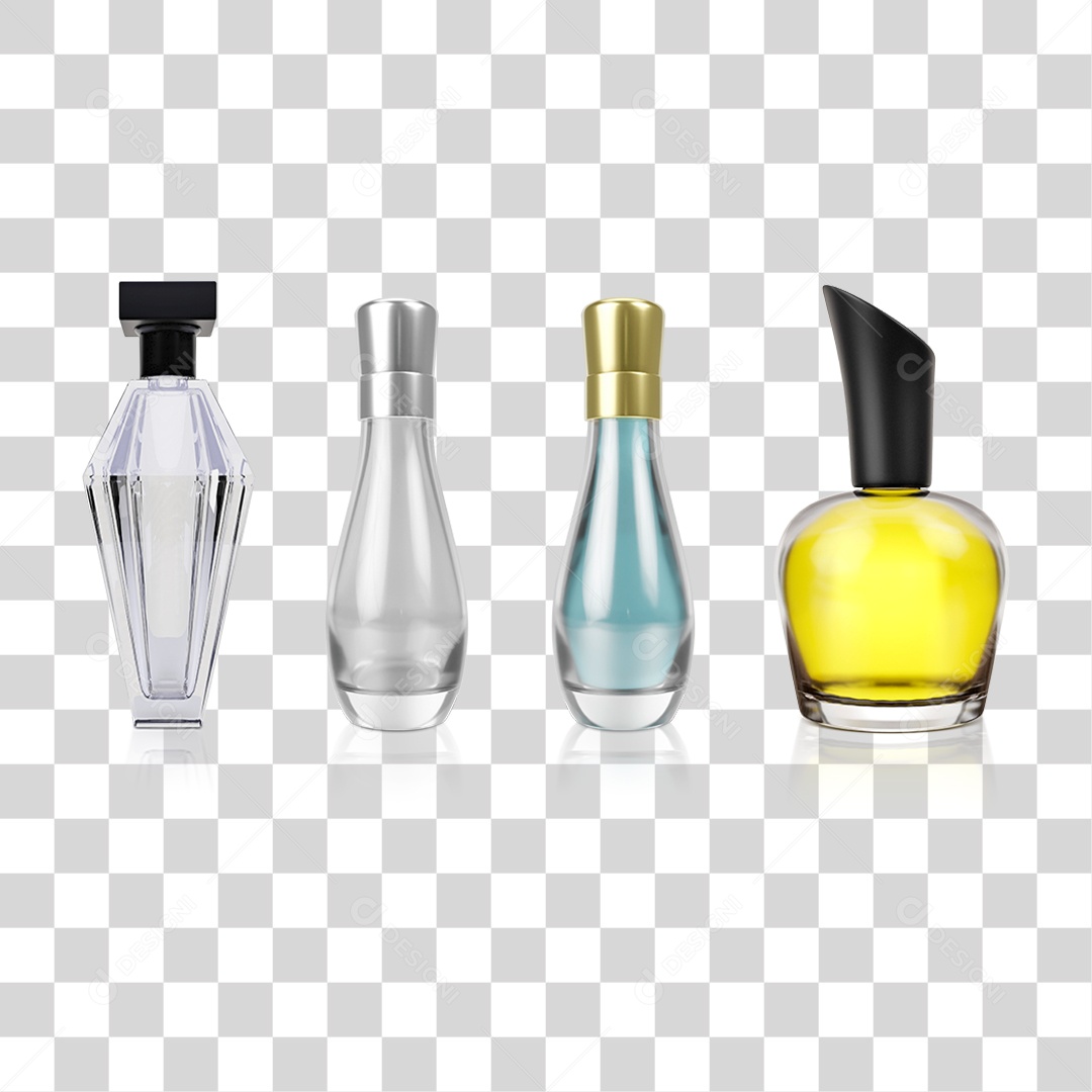 Vidro de Perfume PNG Transparente