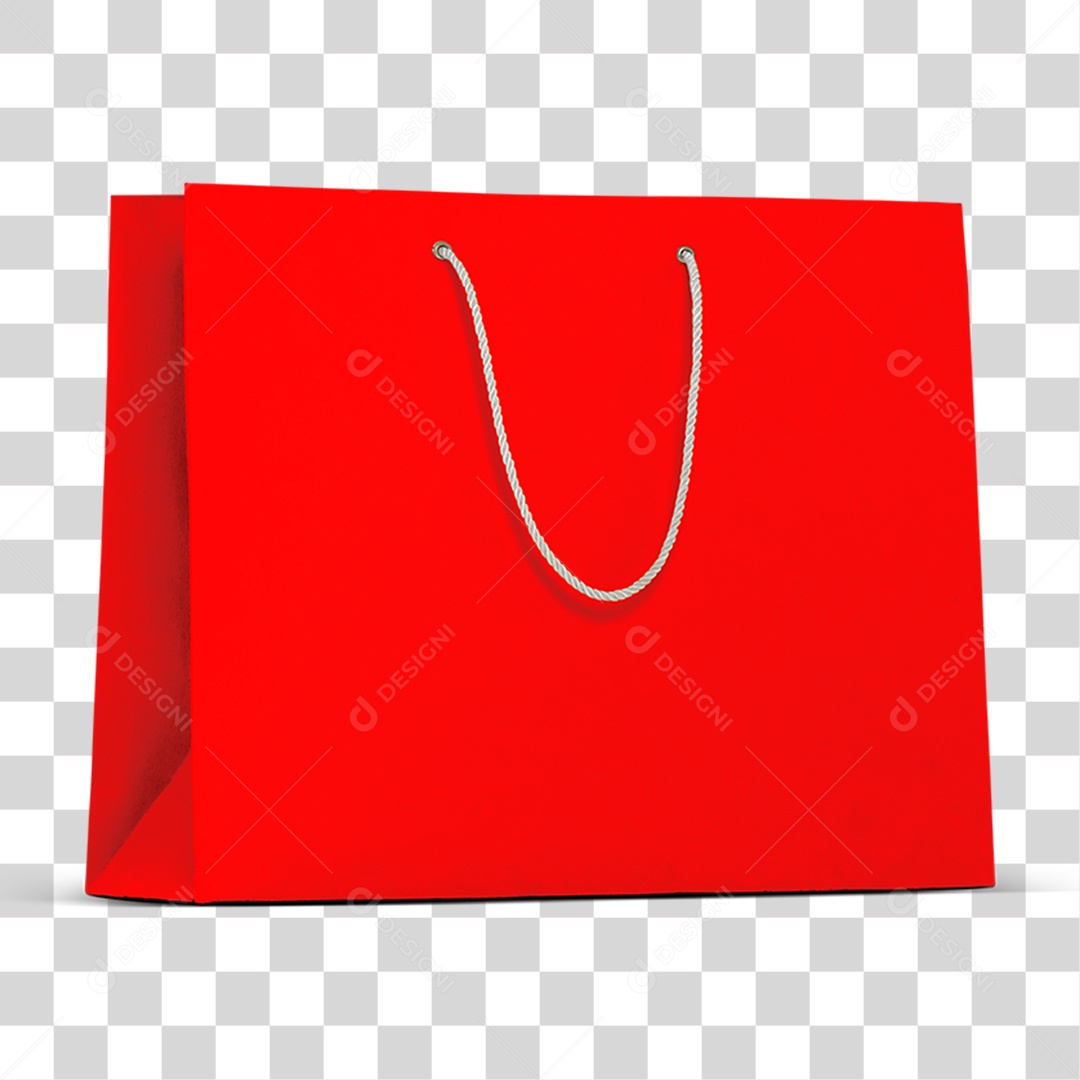 Sacola Vermelha PNG Transparente