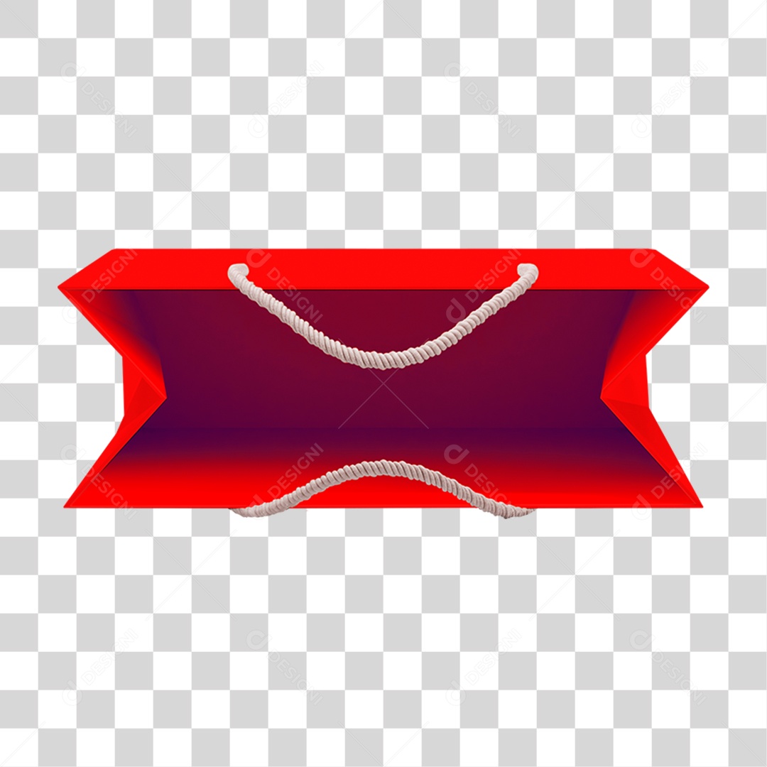 Sacola Vermelha PNG Transparente