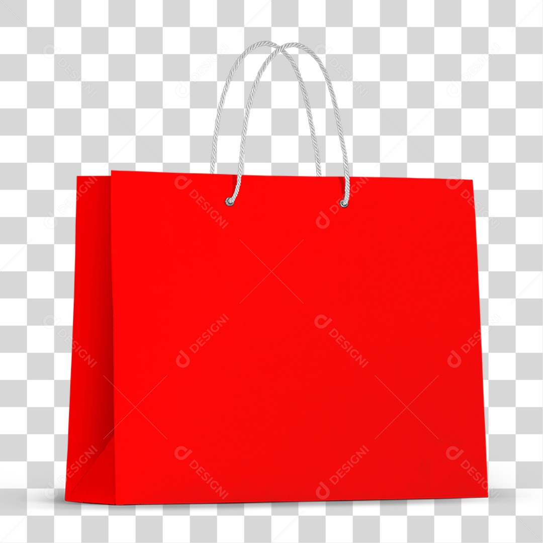 Sacola Vermelha PNG Transparente