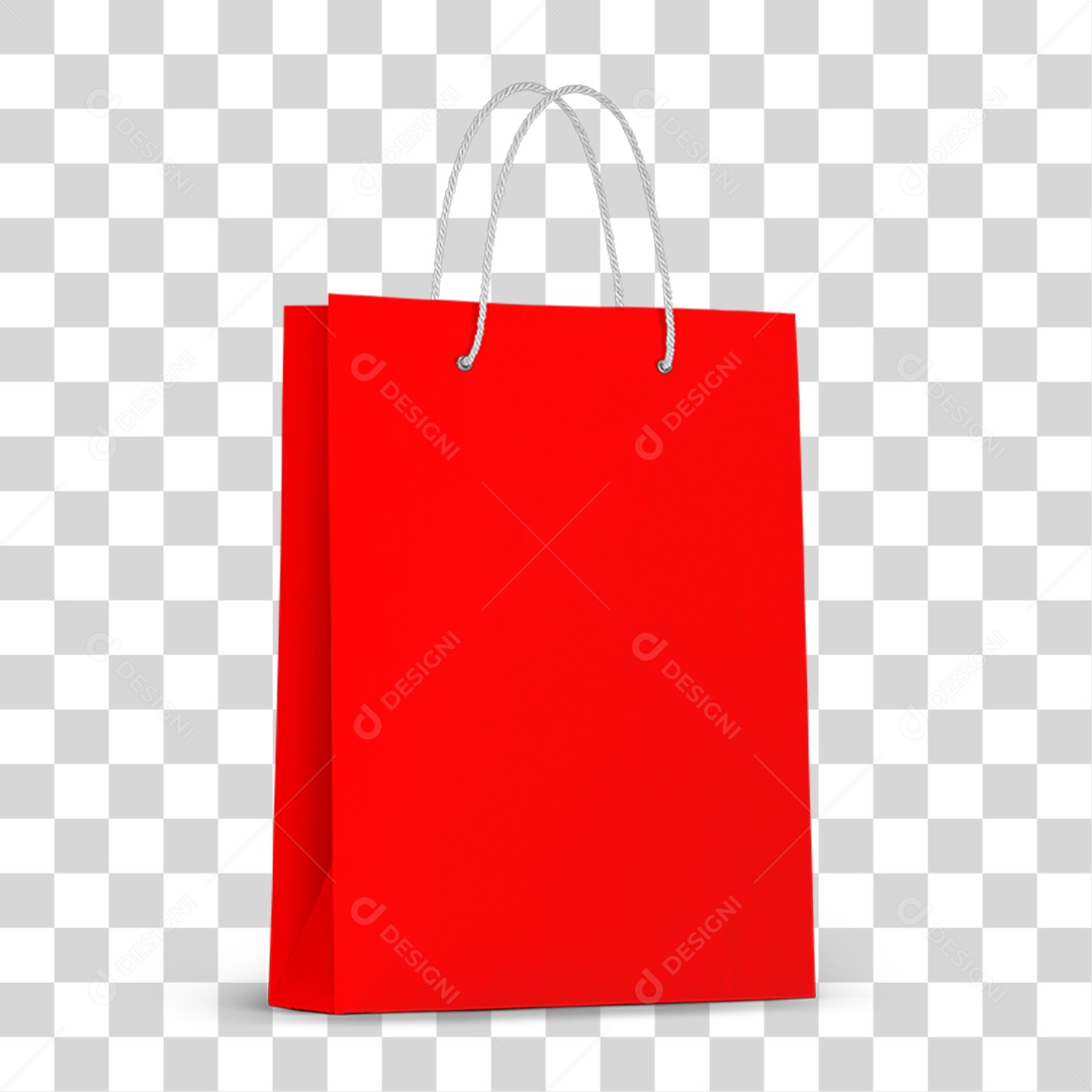 Sacola Vermelha PNG Transparente