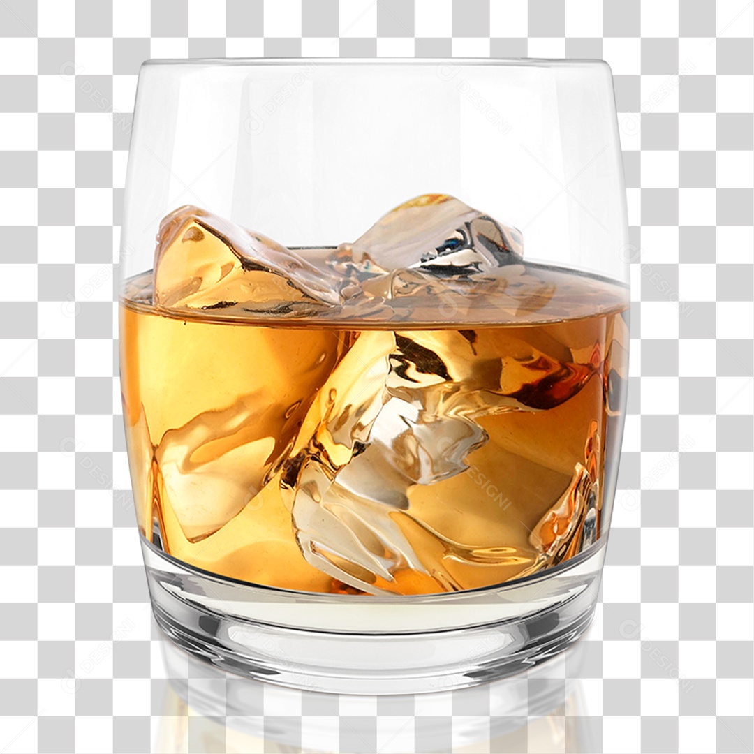 Copo de Whisky PNG Transparente