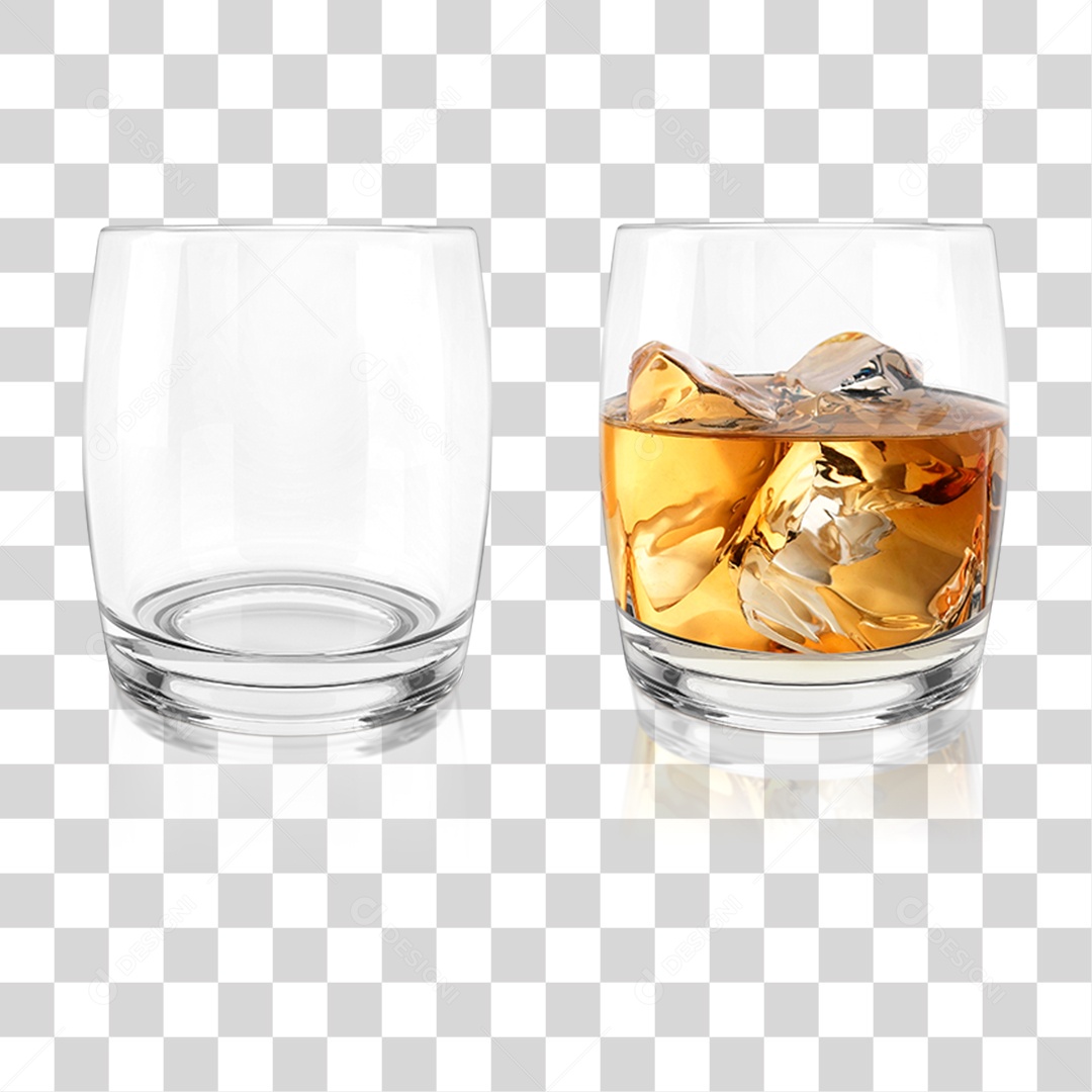 Copo de Whisky PNG Transparente