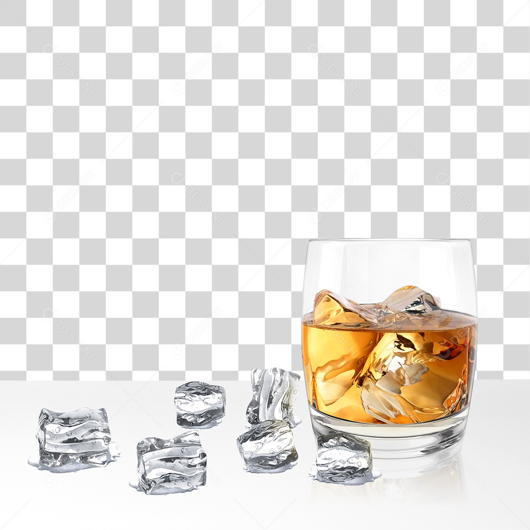 Copo de Whisky PNG Transparente