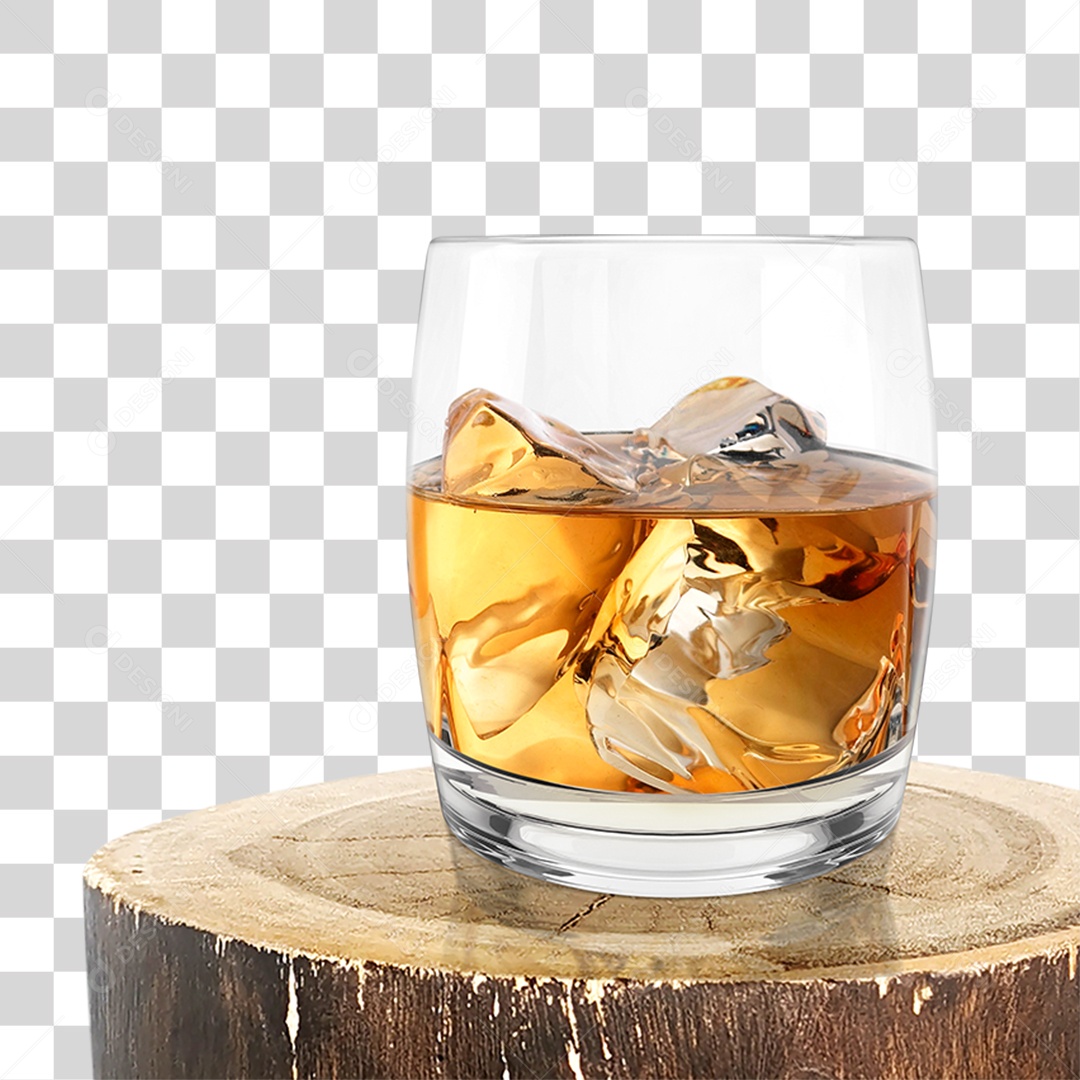 Copo de Whisky PNG Transparente