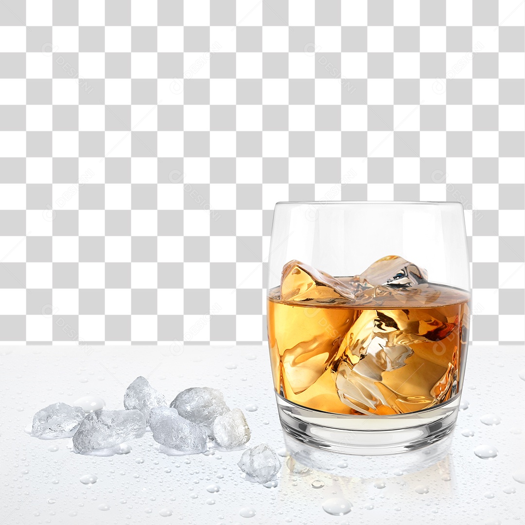 Copo de Whisky PNG Transparente