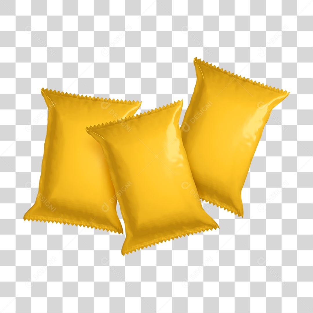 Pacotes Amarelo PNG Transparente