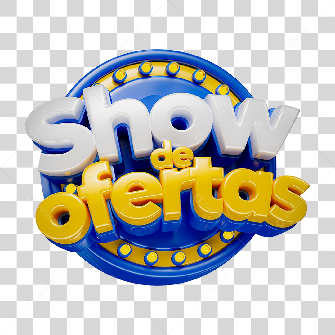 Selo 3D Show de Ofertas PNG Transparente