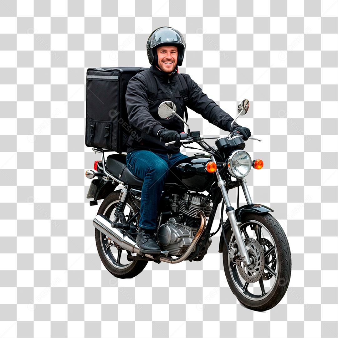 Homem de Moto PNG Transparente