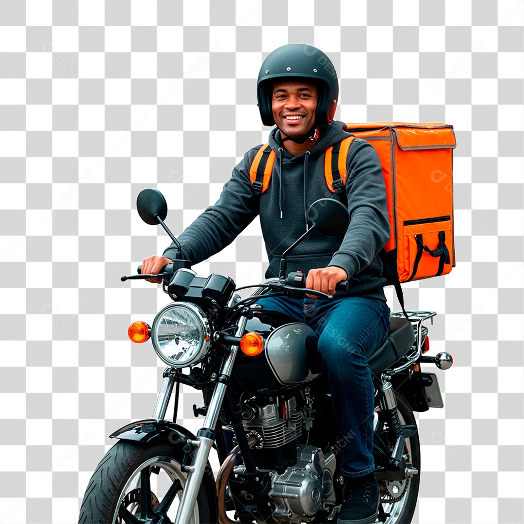 Homem de Moto PNG Transparente